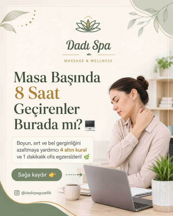 Masa başı rahatlama Instagram gönderisi