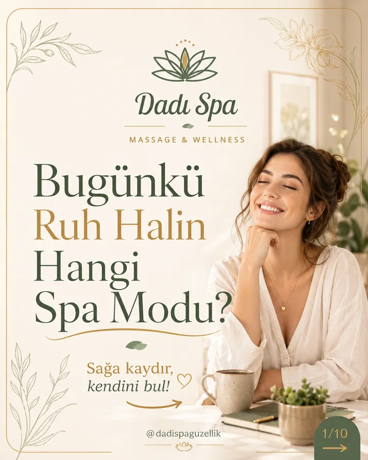 Bugünkü ruh halin hangi spa modu Instagram gönderisi